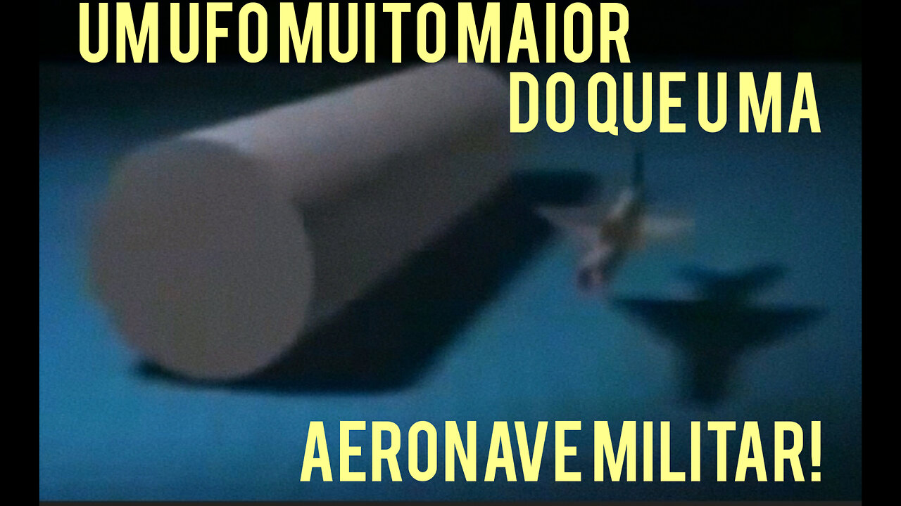 Um ufo muito maior do que uma aeronave militar!