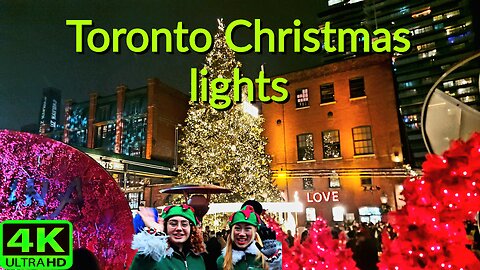 【4K】Toronto Christmas Market 🎄 Distillery Winter Village