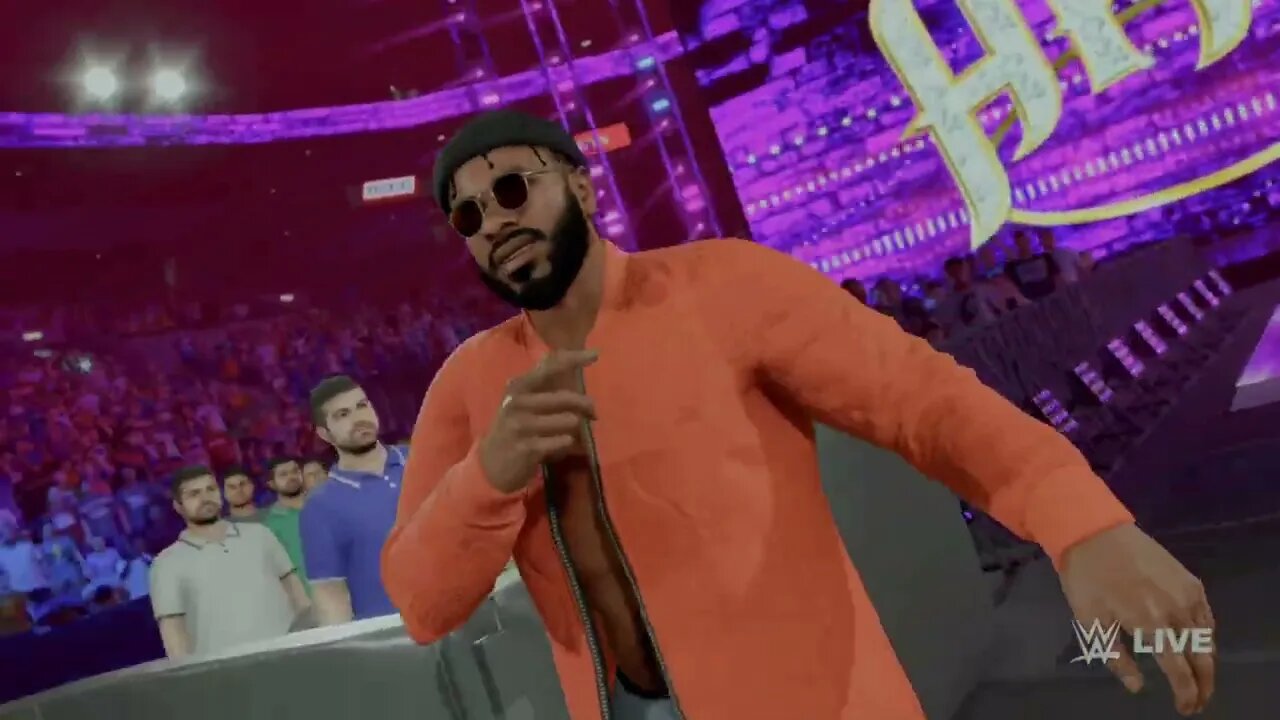 WWE2K23 Ashante “Thee” Adonis (Hit Row) Steiner Row DLC Pack Entrance