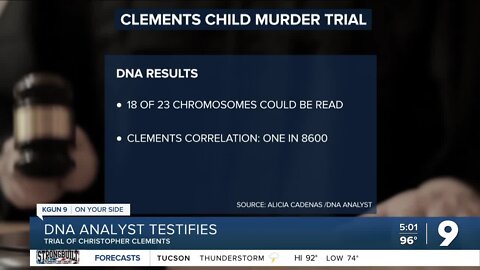 Imperfect DNA match in Clements child murder trial