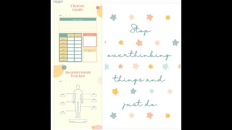 Fitness & Measurement Tracker & Planner Template