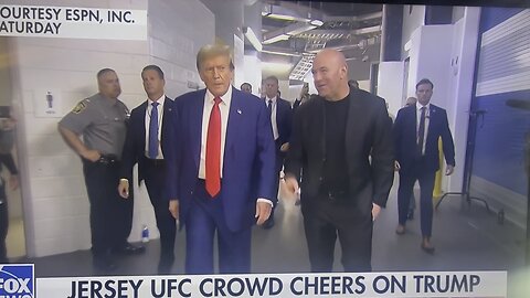 Trump gets cheered at sold out crowd UFC fight