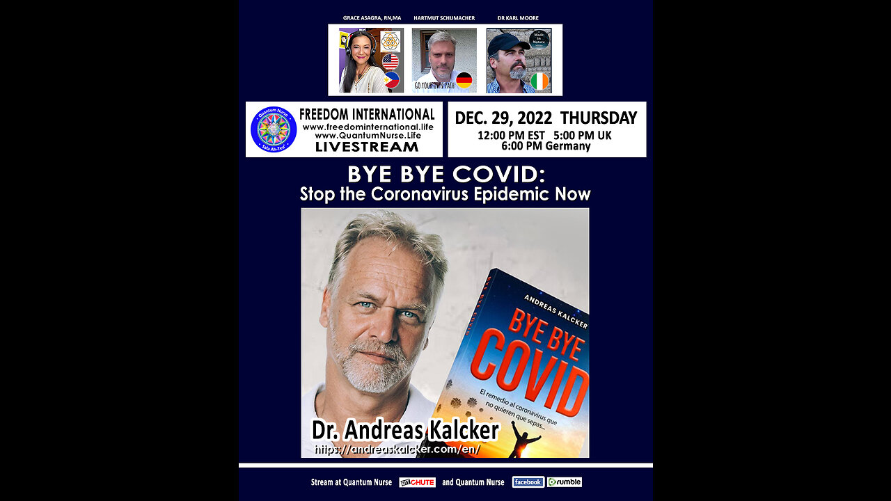 Dr. Andreas Kalcker - BYE BYE Covid: Stop the Coronavirus Epidemic Now