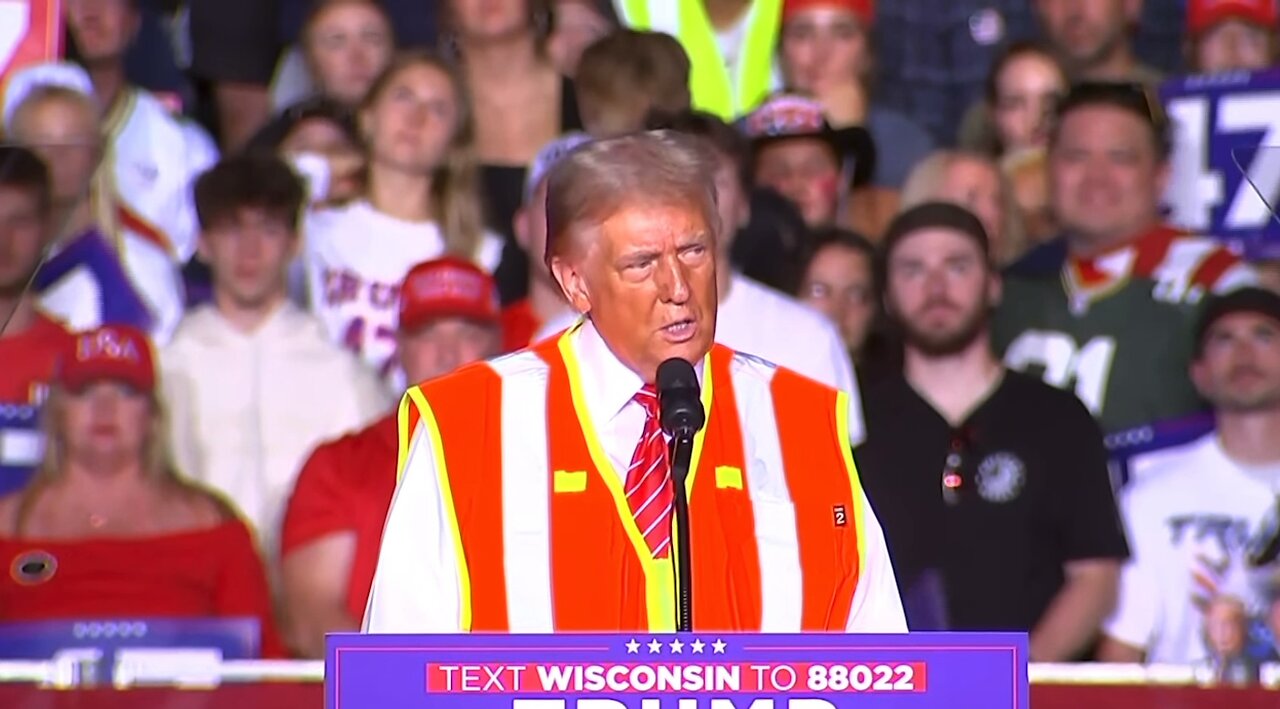 WHETHER WOMEN LIKE IT OR NOT! Trump claims to PROTECT WOMEN - Green Bay WI rally