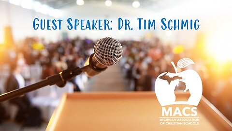 Guest Speaker Dr. Tim Schmig, 10-15-23