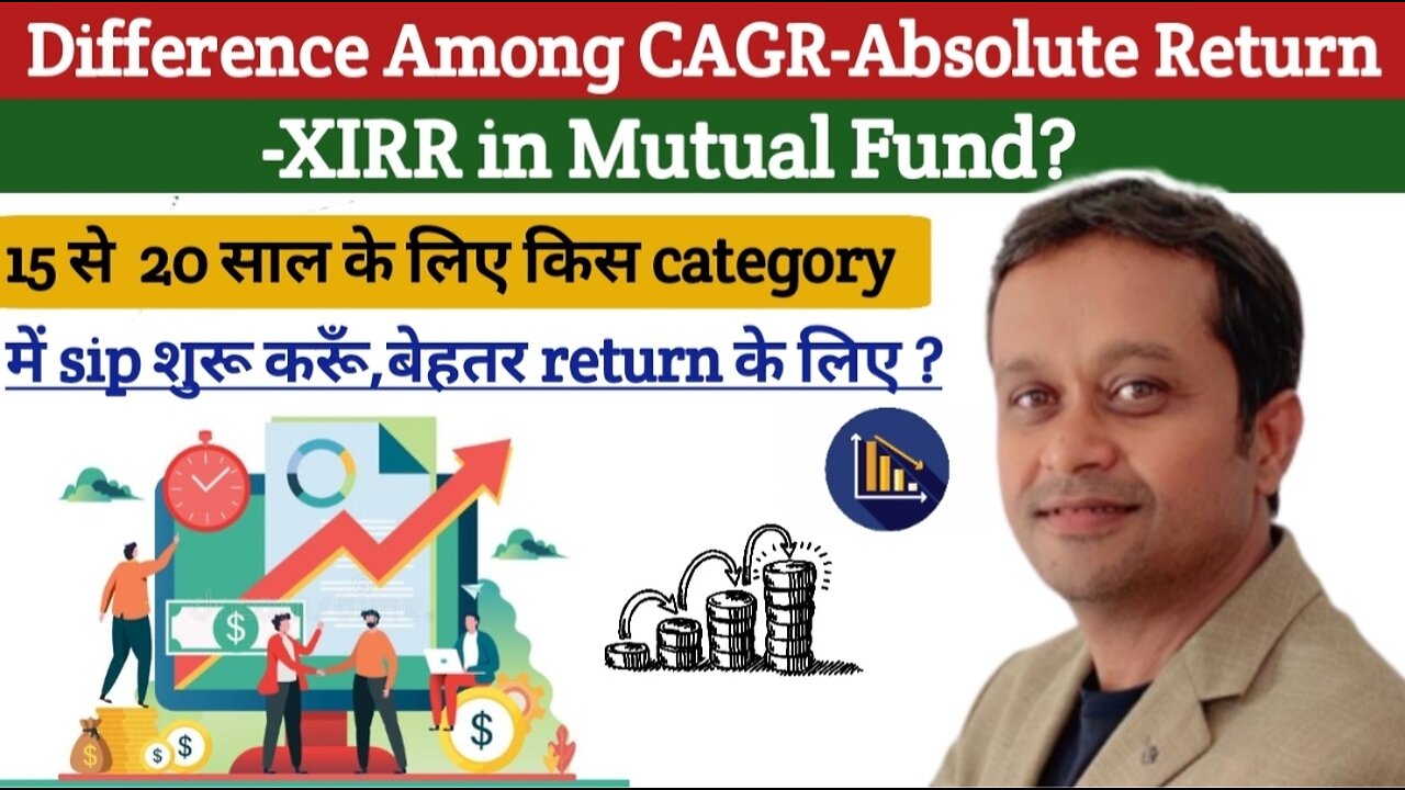 Difference Among CAGR-Absolute Return -XIRR in Mutual Fund?