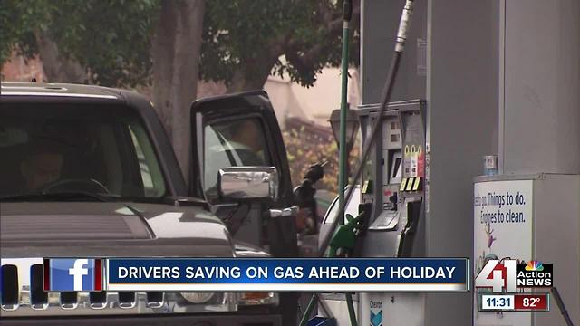 Drivers saving on gas ahead of Fourth of July