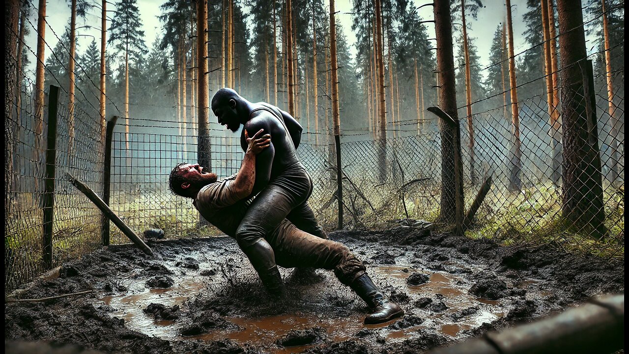 Brutal Bare-Knuckle Showdown: Two Titans Clash in the German Forest! 🥊🌲 Raw Power Unleashed!