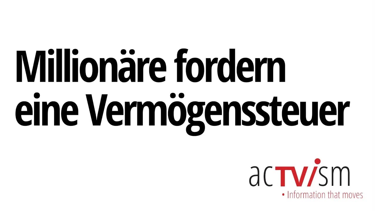 Hunderte von Millionären befürworten eine Vermögenssteuer