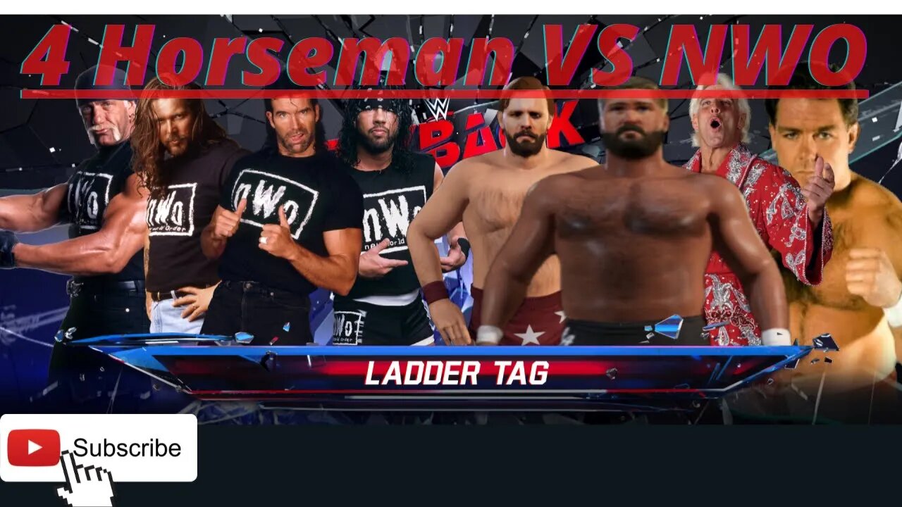 WWE 2k22 2x4 NWO VS 4Horsemen Ladder Match