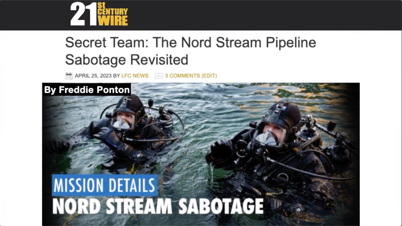 UK Column News - April 28, 2023 - The Nord Stream Pipeline Sabotage Revisited