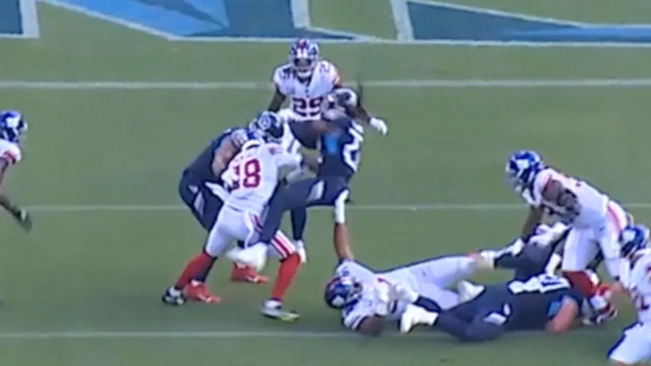 Giants Linebacker Delivers The Boom On Derrick Henry | Highlight