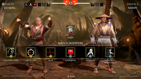 7 modifiers 1 God 2 flawless victories Liu Kang test your luck pt 2