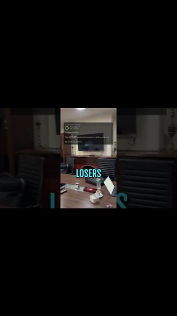 You Cannot Be Around Losers... #shorts