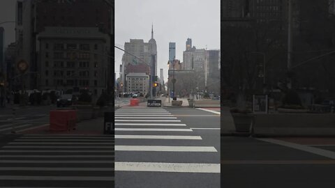 23rd Street and 5th Ave in New York City 2021.