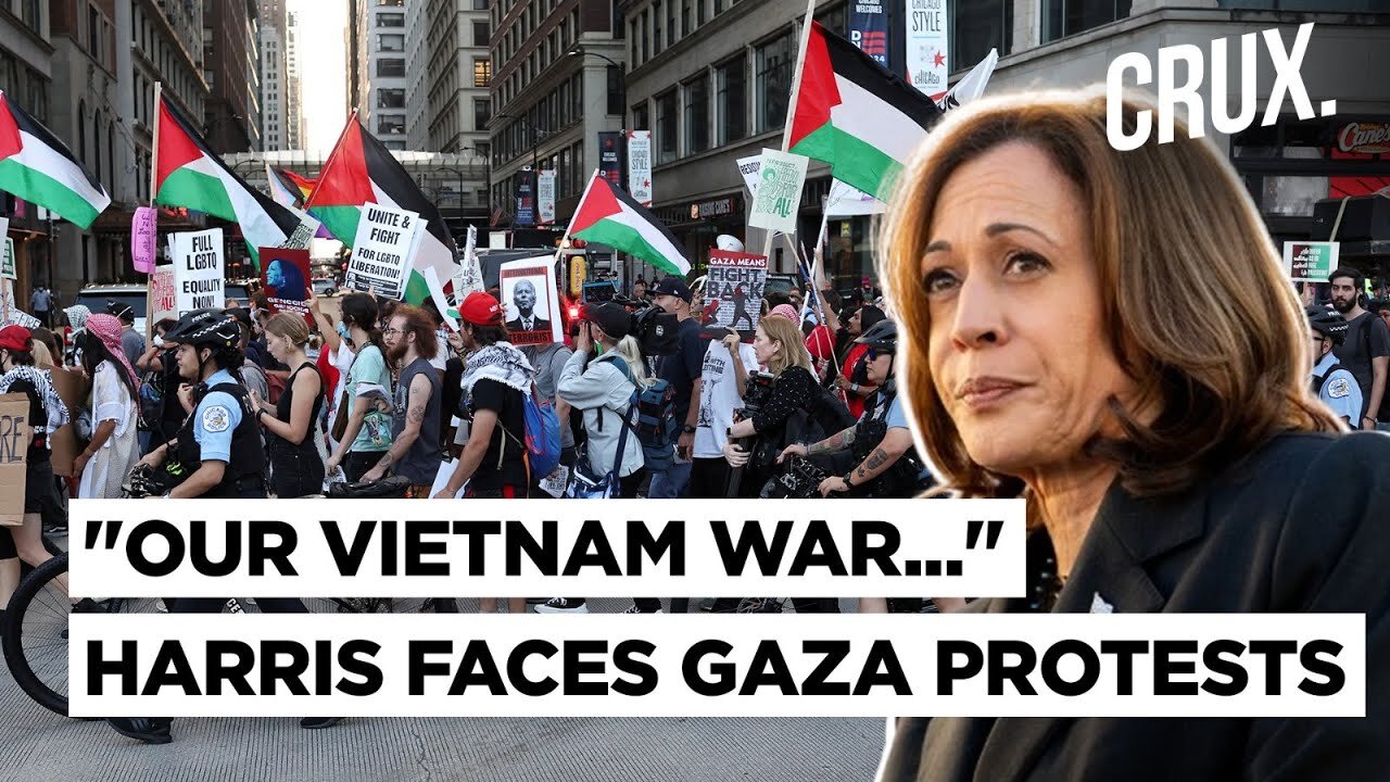 "As Complicit As Biden..." Kamala Harris Faces Pro-Palestine Protests As DNC 2024 Gets Underway