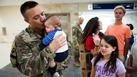 Soldier Meets Baby for First Time Compilation