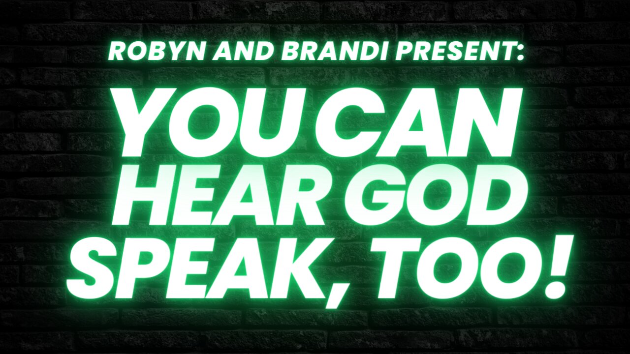 You Can Hear God Speak, Too!