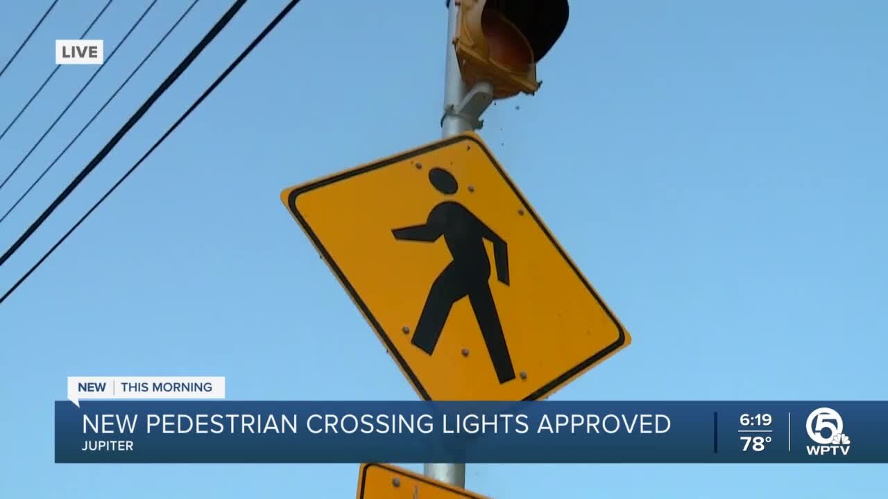 Pedestrian crossing flashers coming to A1A in Jupiter