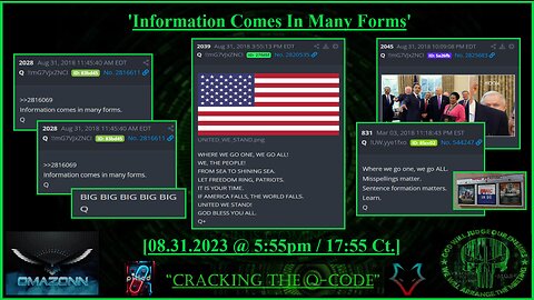 "CRACKING THE Q-CODE" - 'Information Comes In Many Forms'