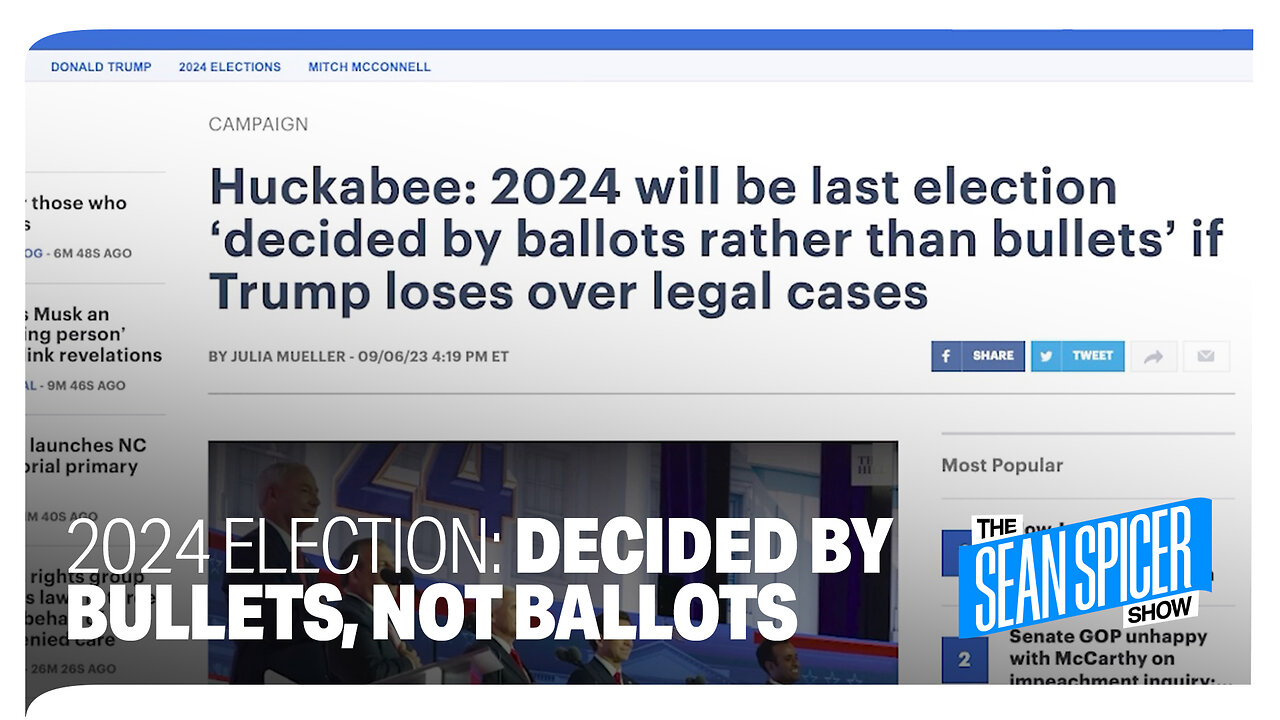 Huckabee EXPLAINS: "The next election will be decided by bullets, not ballots"