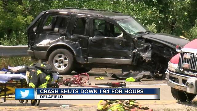 Head-on collision shut down I-94 for hours