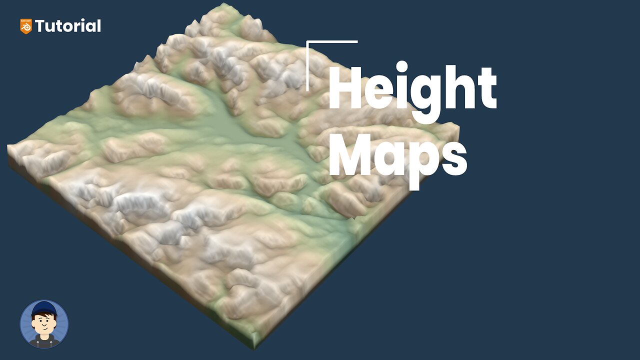 How to use height maps to make landscapes in Blender [+making your own height map] | 3D Modeling