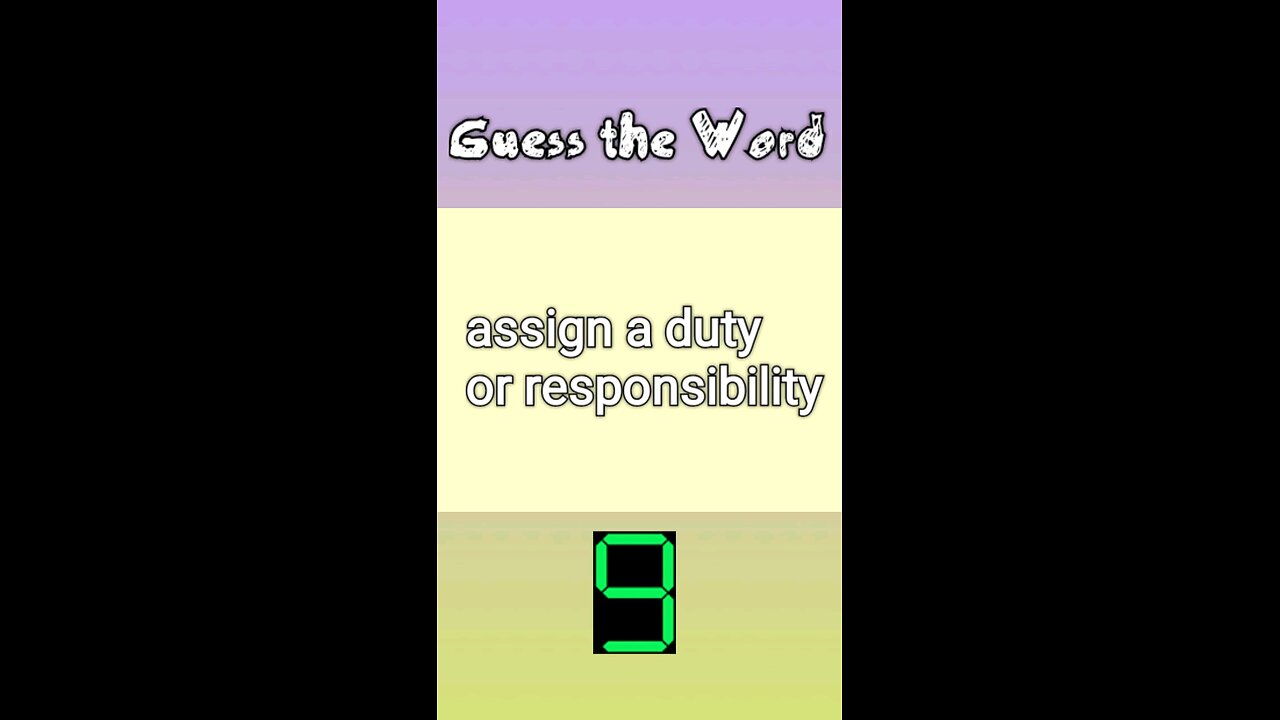 Guess the Word | English | Level 1