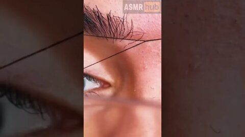 ASMR Eyebrow threading #asmr