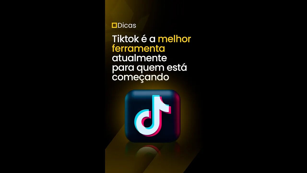 [ #dicas ] #tiktok é a melhor #ferramenta #atualmente para quem está #começando #shorts