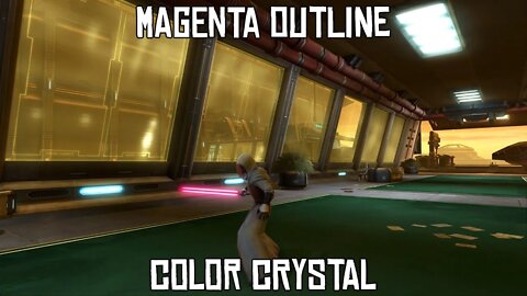 SWTOR Magenta Outline Color Crystal | Bloom Enabled | High Details | Star Wars the Old Republic