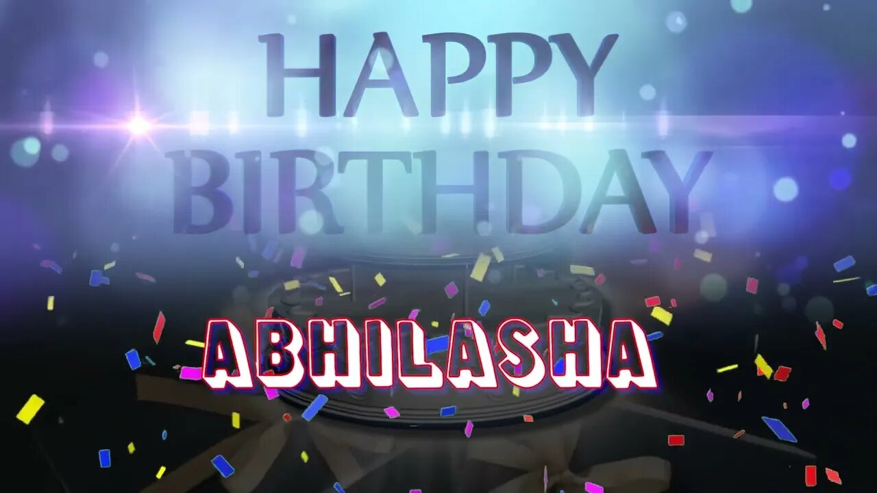 Wish you a very Happy Birthday Abhilasha from Birthday Bash