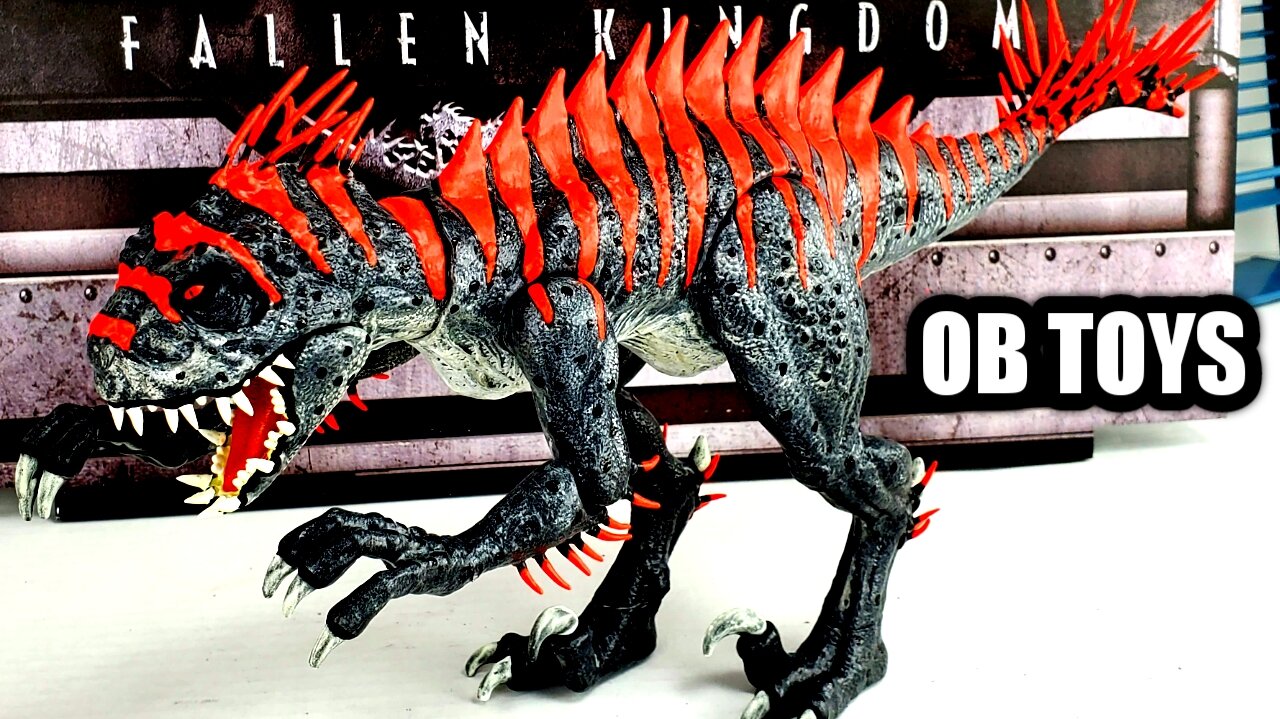 CUSTOM MATTEL E750 SCORPIUS REX MAX LEVEL 40 GLOW IN THE DARK | OB TOYS JURASSIC WORLD TOY DINOSAUR