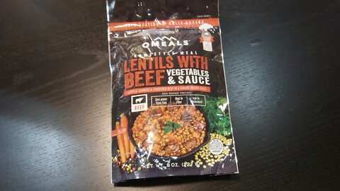Omeals Lentils with Beef , vegetables & sauce