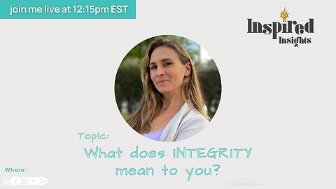 What does INTEGRITY mean to you?