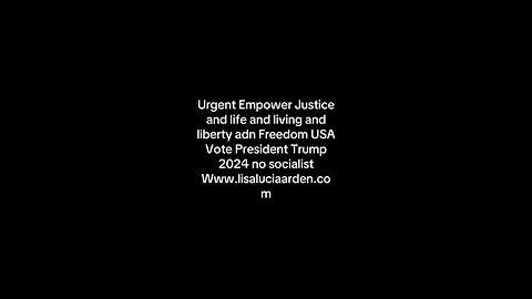 Lisa Lucia Arden vote Freedom Lisa Lúcia Arden