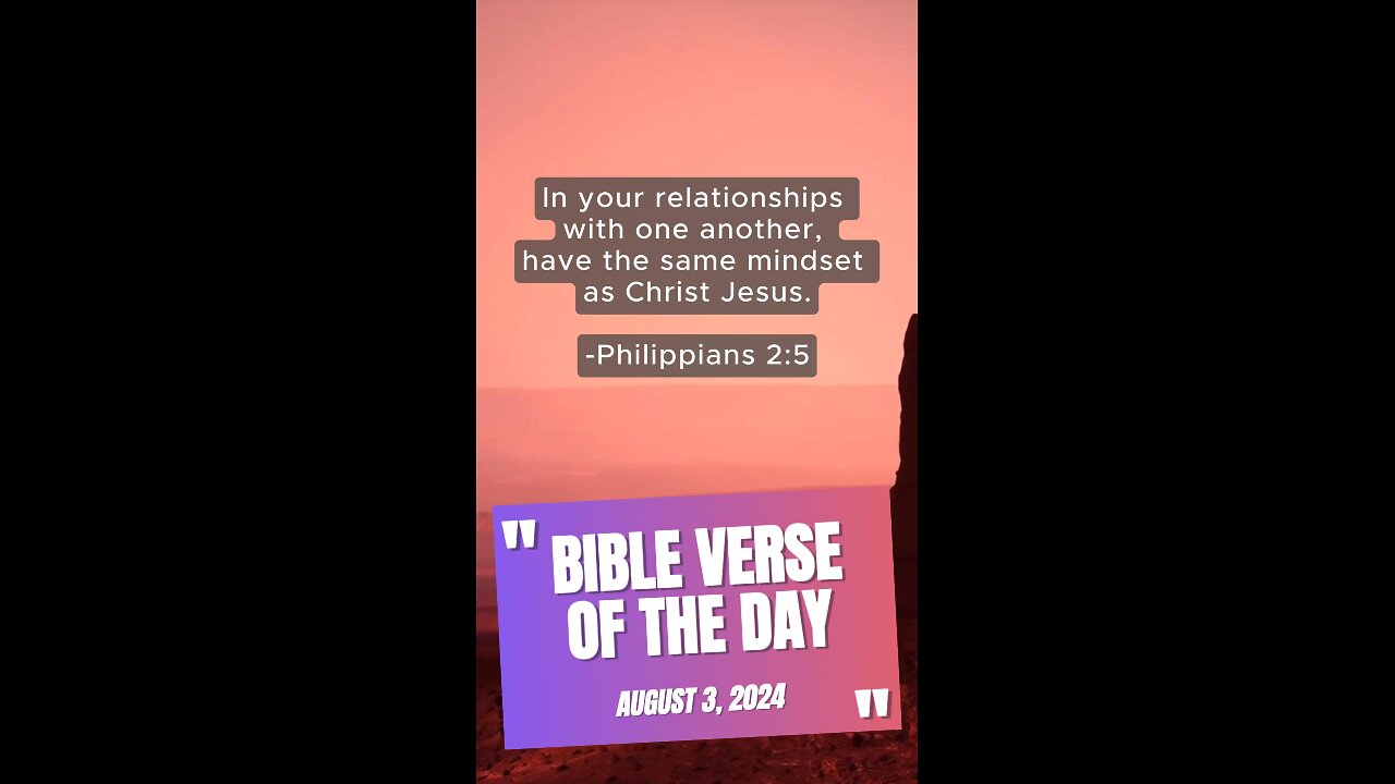 Bible Verse of the Day: August 3, 2024