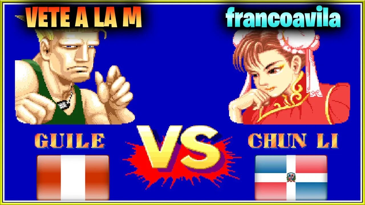 Street Fighter II': Champion Edition (VETE A LA M Vs. francoavila) [Peru Vs. Dominica]