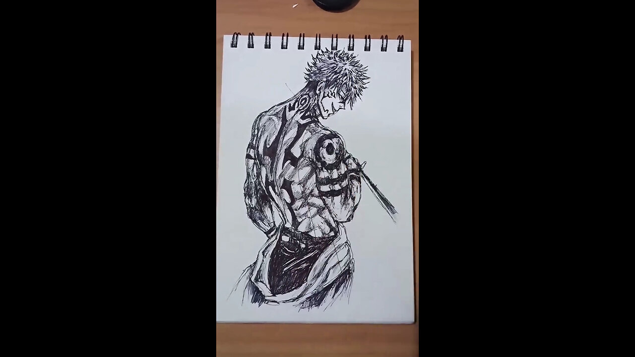 How to Draw Sukuna JUJUTSU KAISEN.