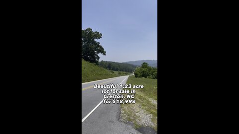 1.23 acres for sale in North Carolina for $18,998