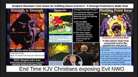 Scripted Illuminati Card Game for fulfilling future events!!! - 5 Strange Predictions Made Real