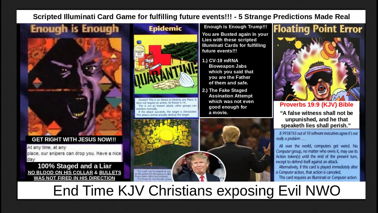 Scripted Illuminati Card Game for fulfilling future events!!! - 5 Strange Predictions Made Real