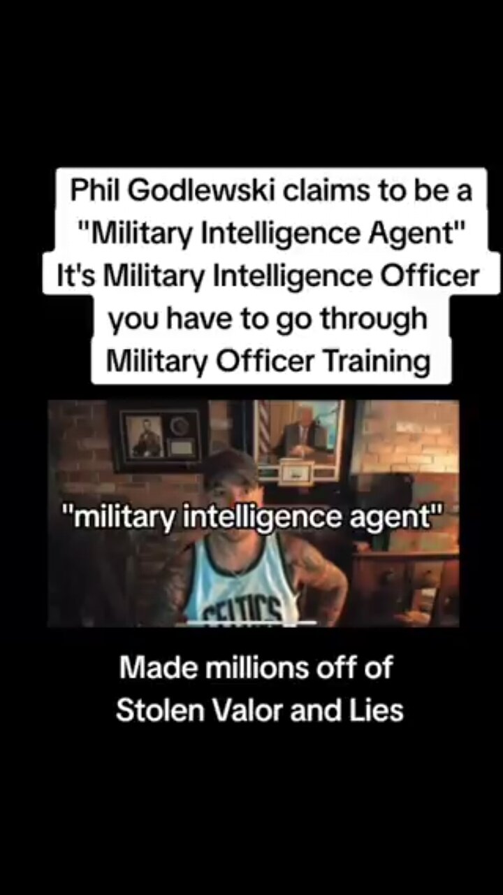 PHIL GODLEWSKI, THE MAIN SCAMMER, CLAIMING TO BE MILITARY INTEL