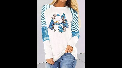 Christmas Snowman Snowflake Leopard Striped T-Shirt Tee - White