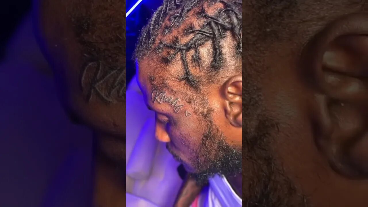 Aidonia Tattoo His Sons Name On His Face