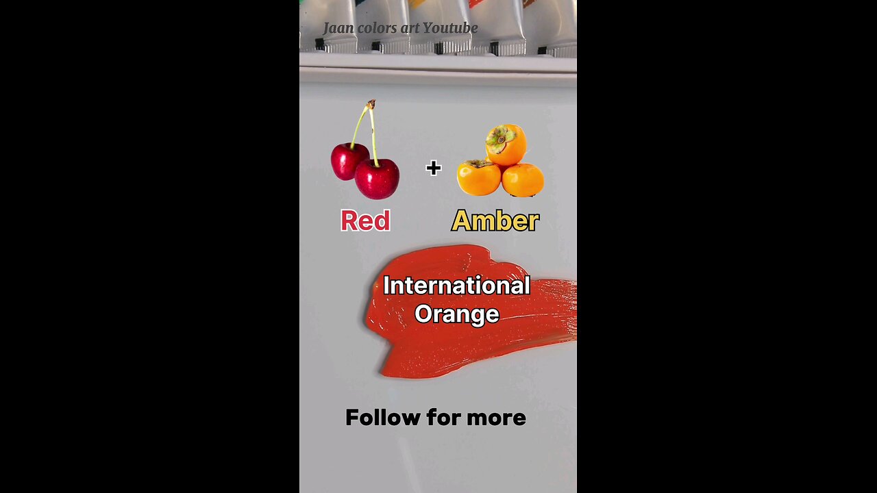 Thick fruit color mixing #shorts #colormixing #satisfying #colortheory