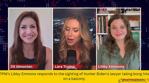 TPM's Libby Emmons responds to the sighting of Hunter Biden's lawyer taking bong hits on a balcony.