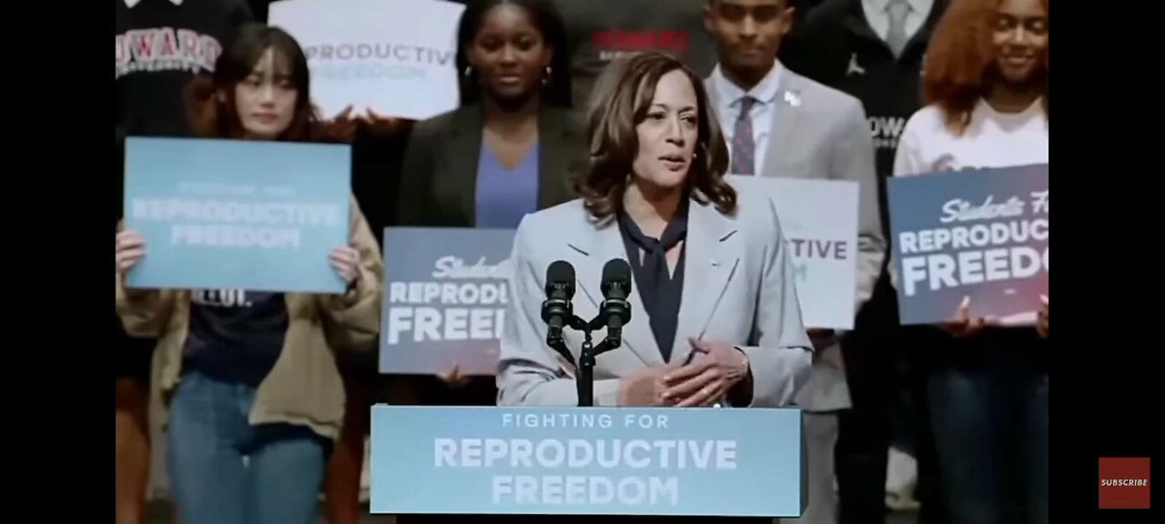 Such a profound well thought out speech by Kamala Harris on abortion,Good luck finding its meaning