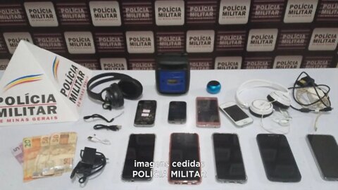 Mutum: polícia recupera celulares furtados e apreende envolvidos