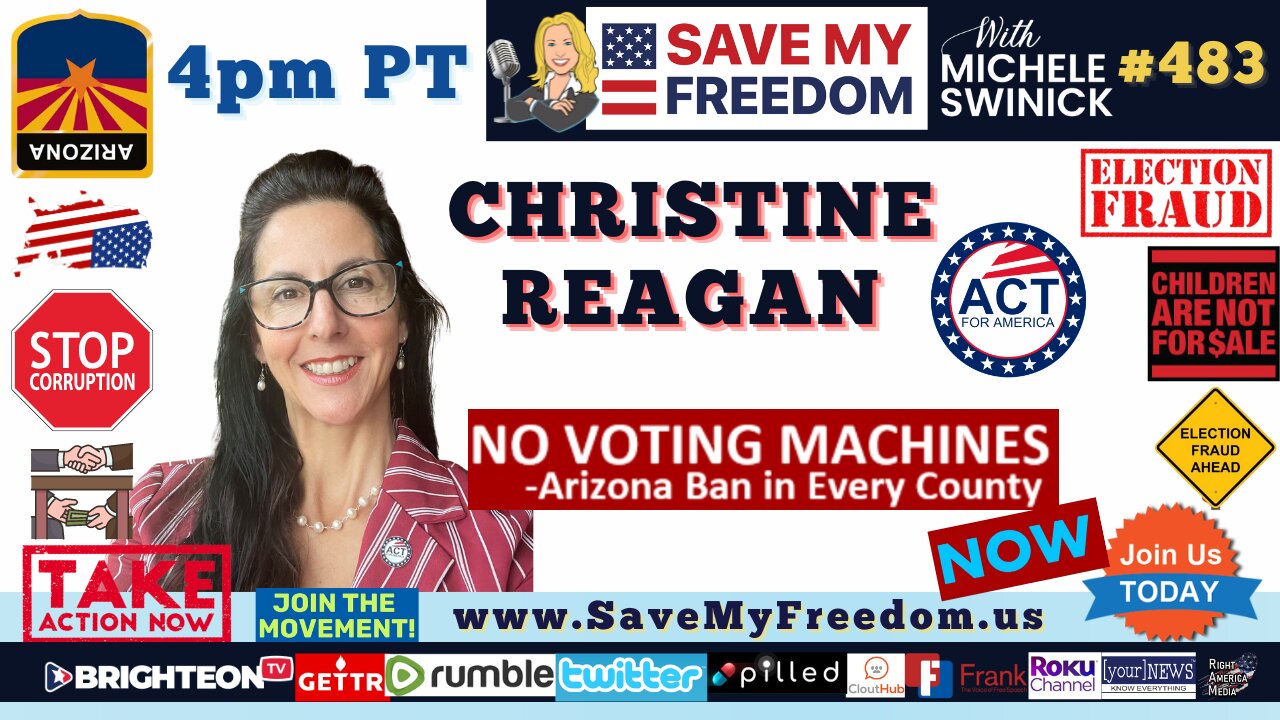 #144 ARIZONA CORRUPTION EXPOSED: Our Elections Are Unconstitutional & Fraudulent - It's Time To BAN THE VOTING MACHINES NOW! JOIN US In AZ To Hold Our LegislaTURDS Accountable! AND Investigate Our Corruption + Nov 8th! | CHRISTINE REAGAN